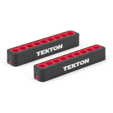 Tekton 9-Tool 1/4 Inch Bit Rail Set, 2-Piece ODB91000